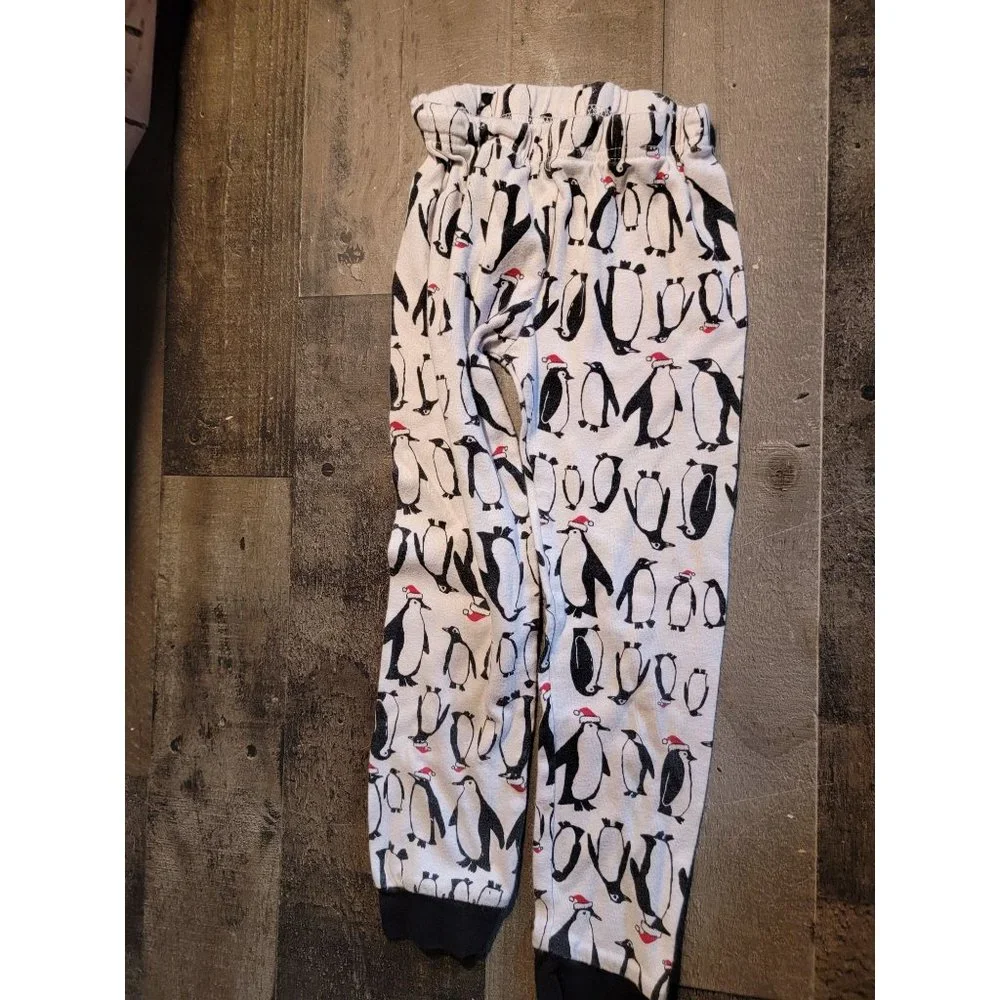 Carter's 4 youth penguin xmas‎ leggings pj pants